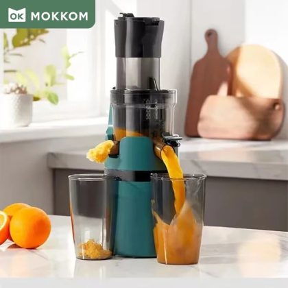 Large Caliber Slow Juicer Screw Cold Press Extractor Slag Juice Separation Filter-Free Easy Wash Electric Fruit Juicer Machine